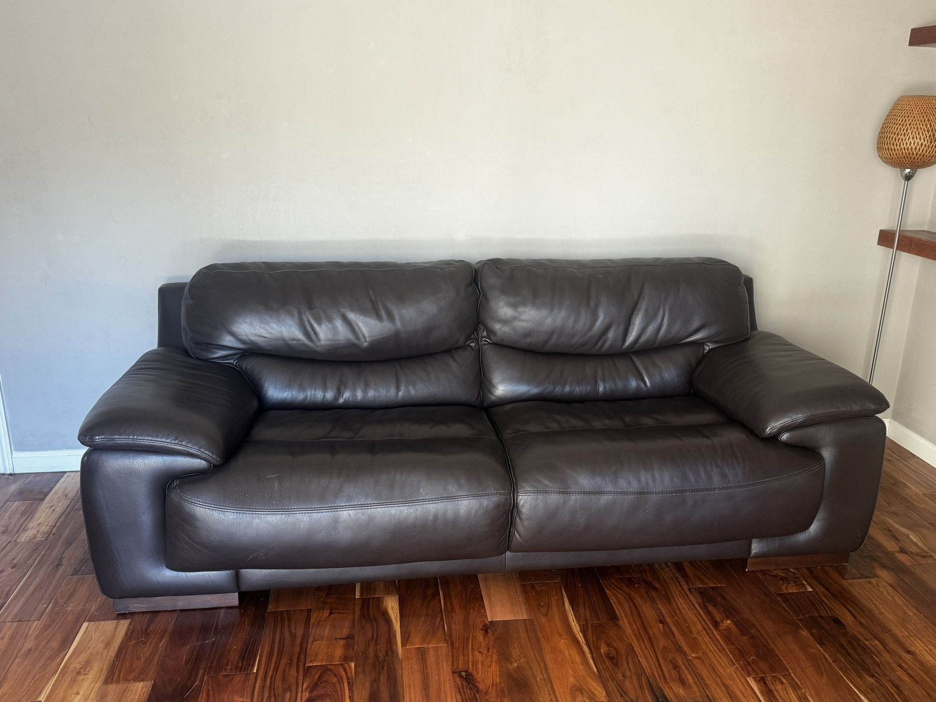 Violin Leather Sofa And Loveseat