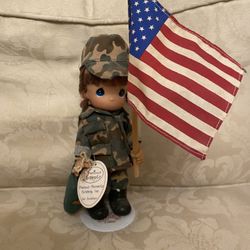 Precious Moment Army Porcelain 