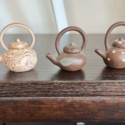 Miniature Clay Teapots