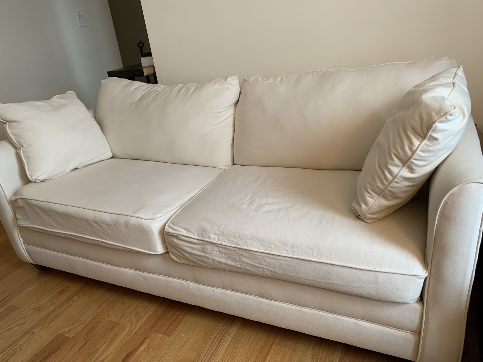 White sofa (free) (West Village)