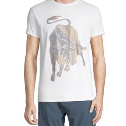 HEADS OR TAILS ​Rhinestone Bull Graphic Tee