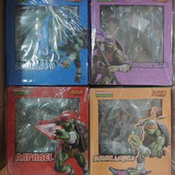 LINGJIHUN TMNT Teenage Mutant Ninja Turtles 1/12 Scale Set of 4 Figures