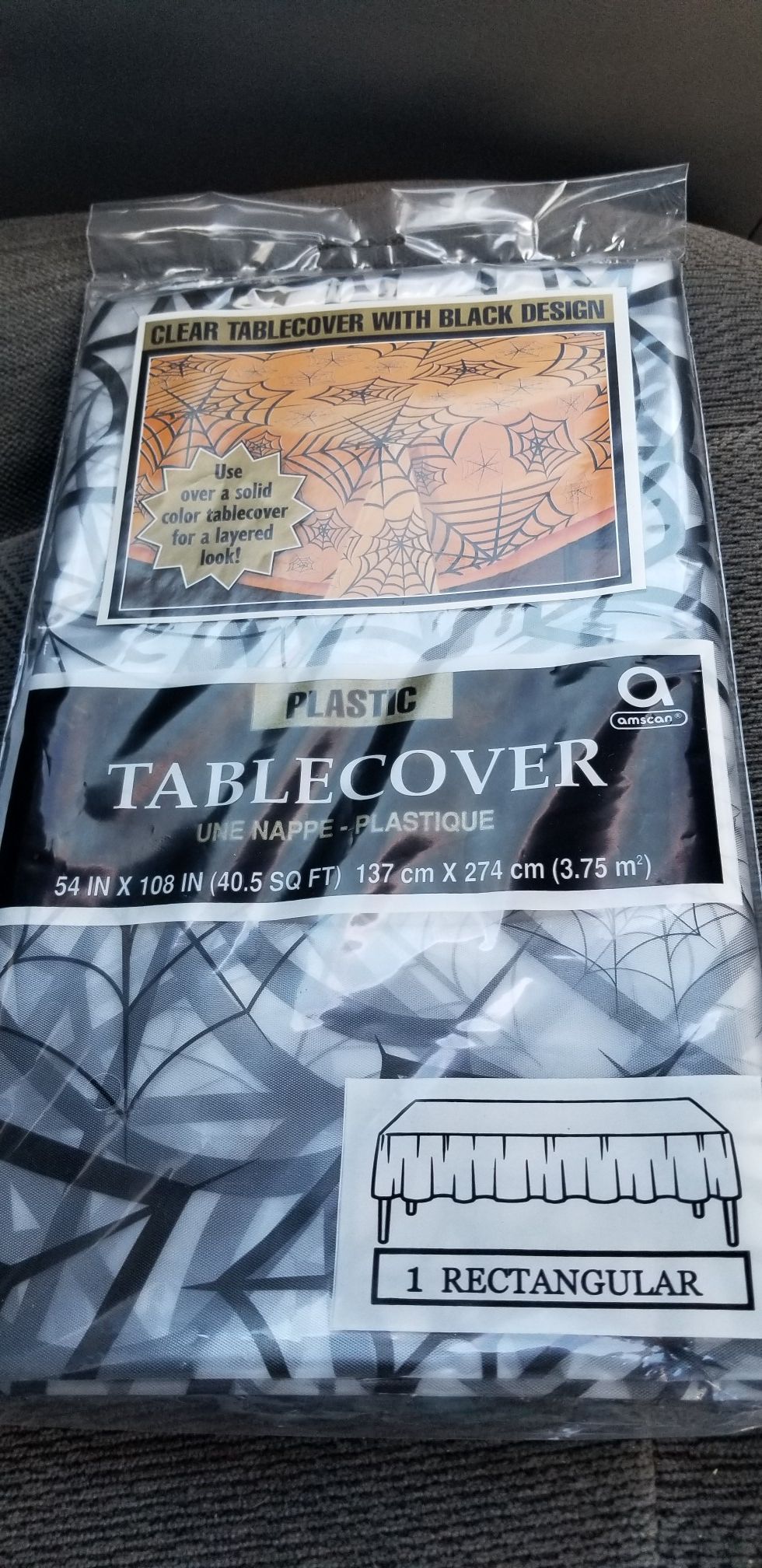 Plastic table cloth