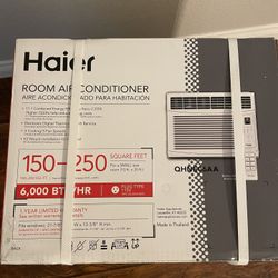 Haier 6000 BTU 115V Electronic Air Conditioner with Remote and Eco Mode QHNE06AA