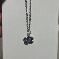 flower blue apatite necklace 