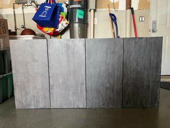 Custom Wine Cabinet Set - Dark Wood