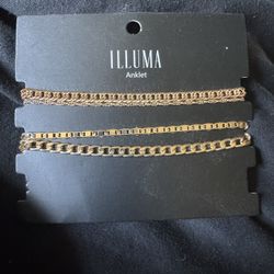 illuma anklets (2 for $4 — new)