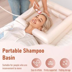 New Bedside Inflatable Shampoo Basin Set