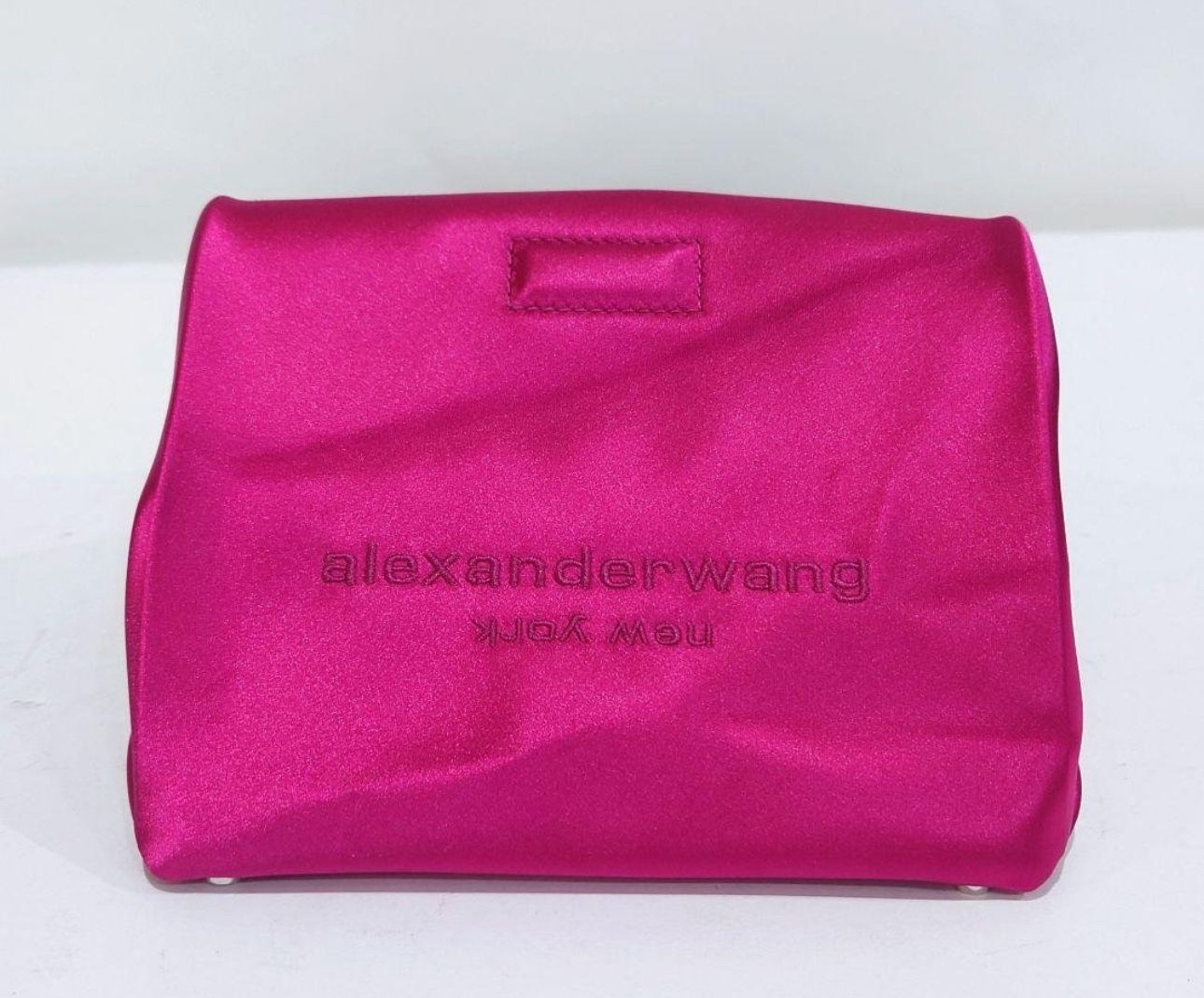 ALEXANDER WANG Satin Lunch Bag (Fuchsia)