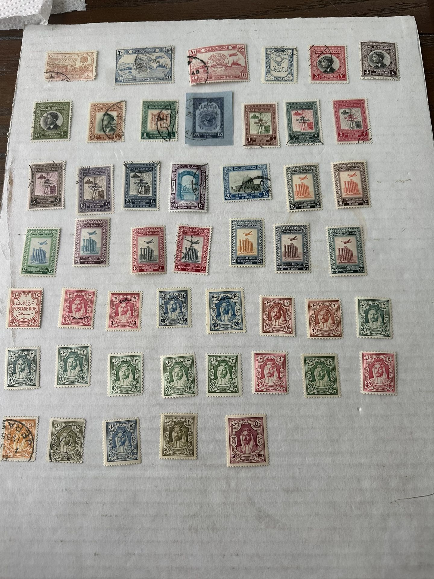 Jordan Stamp Group Of 48