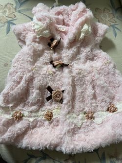 Fur Vest And Jeans Girl Jacket