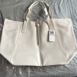 New White Tote Bag
