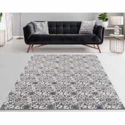 Carmel Indoor/Outdoor Area Rug by Art Carpet, Gray 5’3”X 7’4”