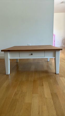 Farmhouse Coffee Table with Drawer