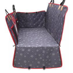 Back Seat Extender - Hard Bottom Car Seat Cover for Dogs,Dog Hammock, Pet Seat Cover for Back Seat, Camping Mattress, Travel Bed, Waterproof, Mesh Win