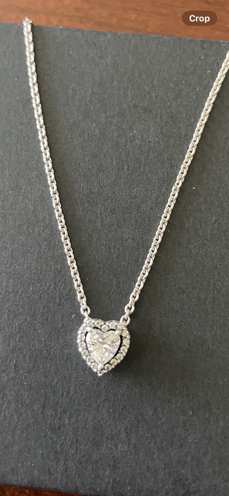 Pandora Silver Heart Necklace 