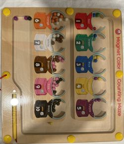 Magnetic Color Counting Maze