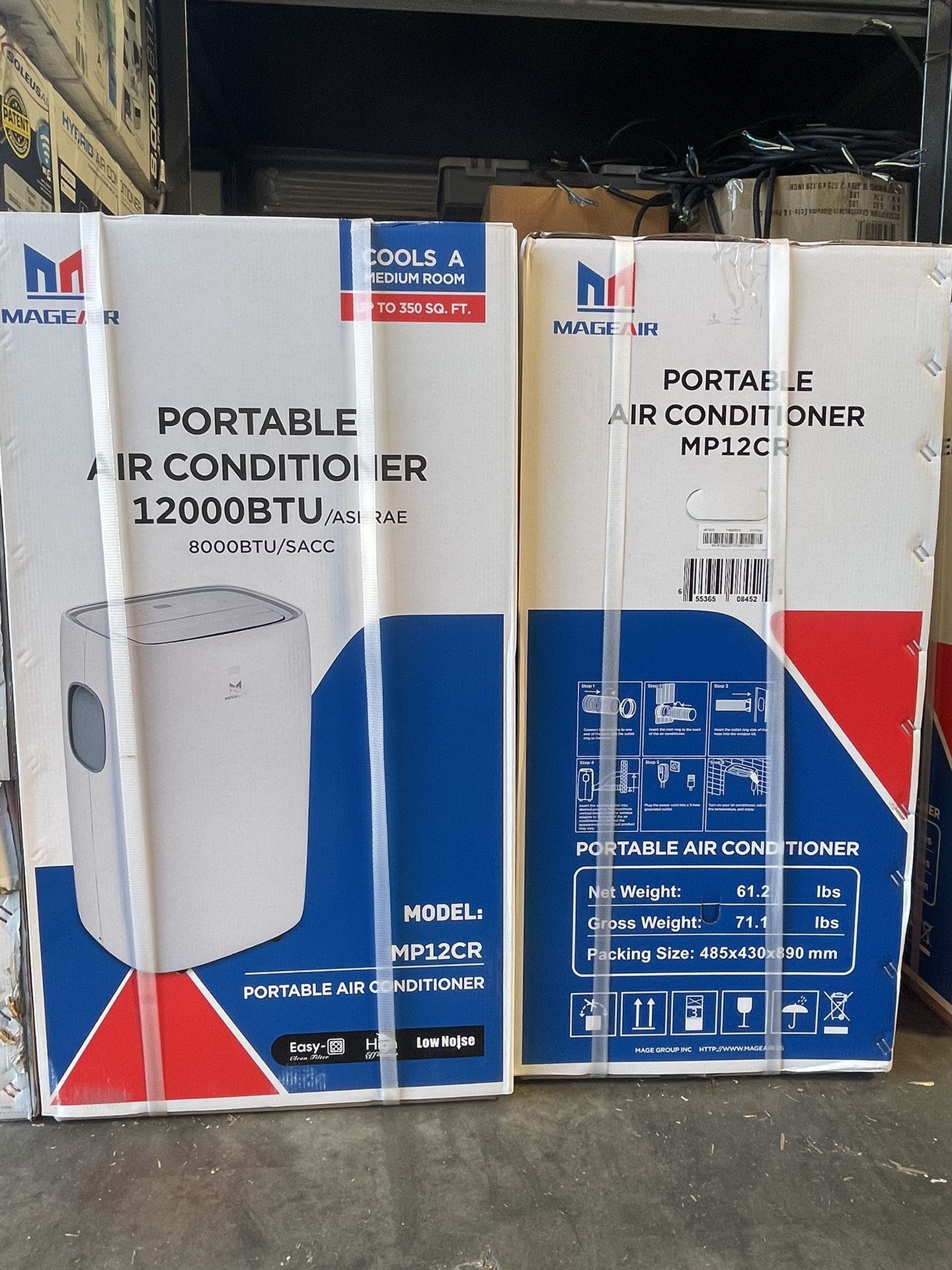 12,000 Btu Portable Air Conditioner /Window AC With Complete Kits