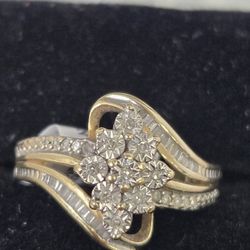 Diamond Cluster Ring Illusion Setting 