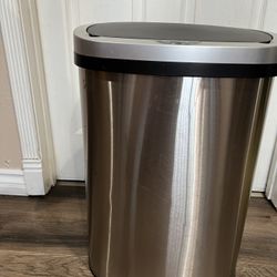 13 Gallons Trash Can Automatic Kitchen Garbage Can With Lid 