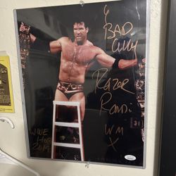 Wwe Signed 10x13 With Coas 