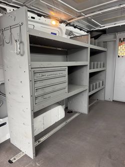 Van Shelving Unit with Drawers with Partition