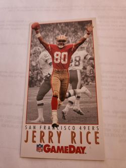 Jerry Rice 92 GameDay Oversized Card
