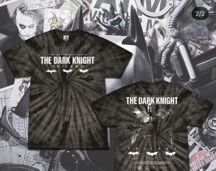 The Batman The Dark Knight Tie Dye Black T Shirt Size XL