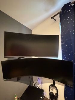 Samsung Odyssey G9 49" + 34" Ultrawide Monitor Bundle w/ 2 Mounts