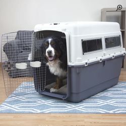 Dog Travel Crate Kennel Airline Approved XXXL 48X35X32