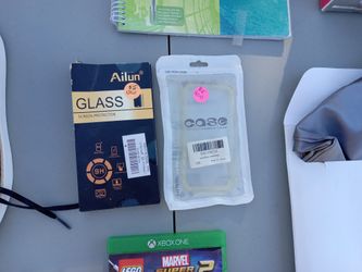 I Phone 5s Glass Screen Protector And Clear Case 