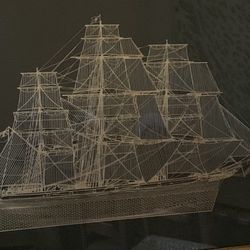 Metallic drawing of Cutty Sark 