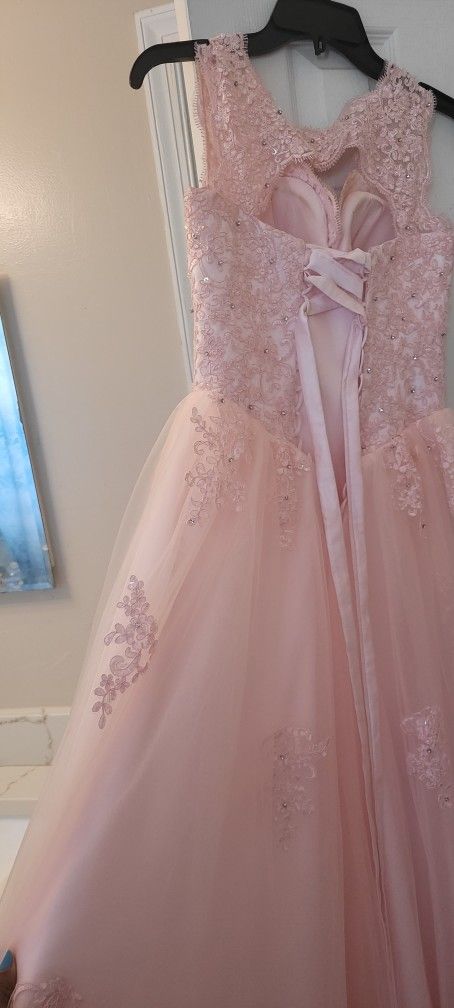 Traditional Pink Quinceneira or Sweet 16 Dress