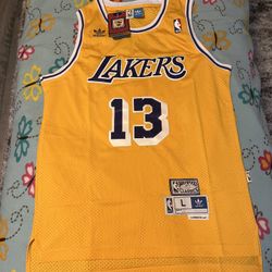 Retro Wilt Chamberlain Adidas Los Angeles Lakers Hardwood Classic size large