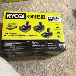 Ryobi 18v High Performance Starter Kit