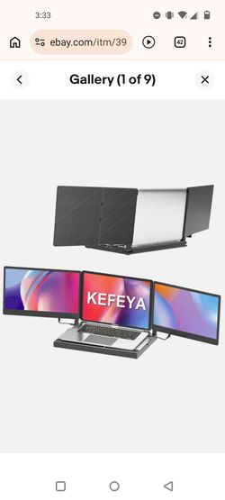 Portable laptop screen extender extra monitors