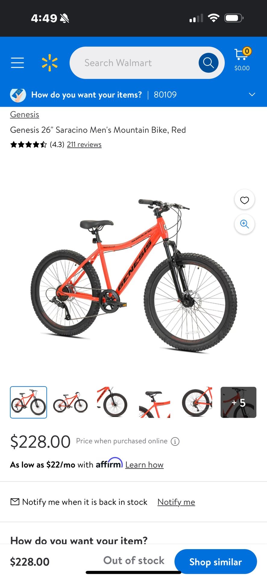 26 men's saracino bike sale