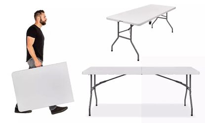 Portable Heavy Duty Plastic Folding Table (4-8ft) $30~$70