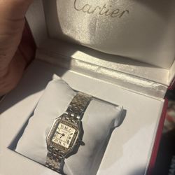 Cartier Watch Small Face Square New In Box 