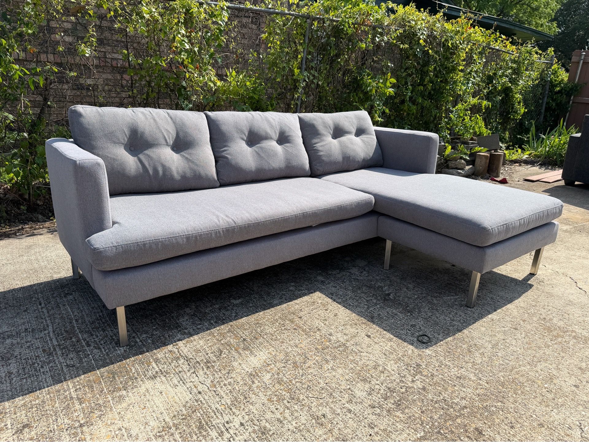 Grey West Elm Couch