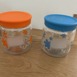 Vintage MCM Italy Made Glass Containers $10 OBO