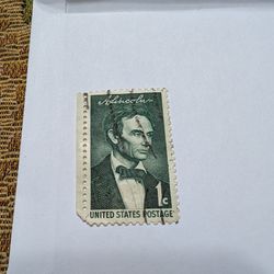 Abraham Lincoln 1 Cent Stamp