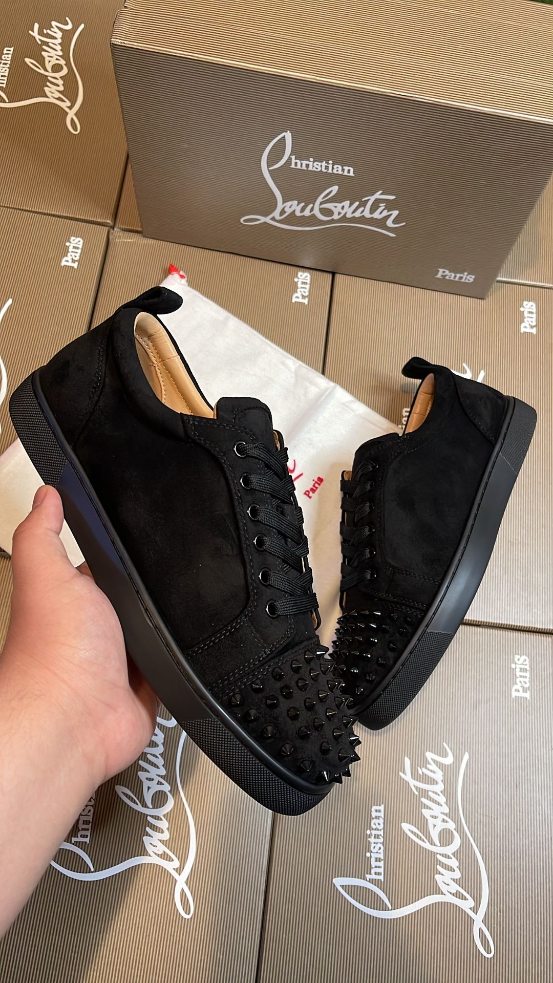 Christian Louboutin Jr Spikes Red Bottoms Sizes 8,9,10,10.5,11