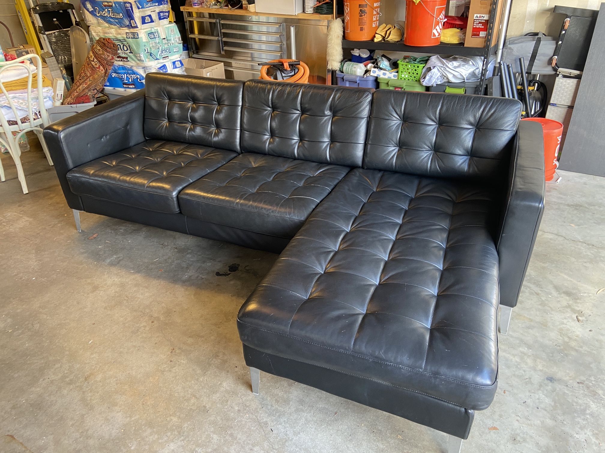 Black Leather Couch