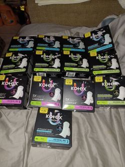 Kotex pads all for 15