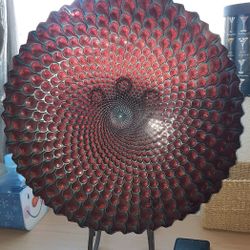 PEACOCK DESIGN GLASS DECOR