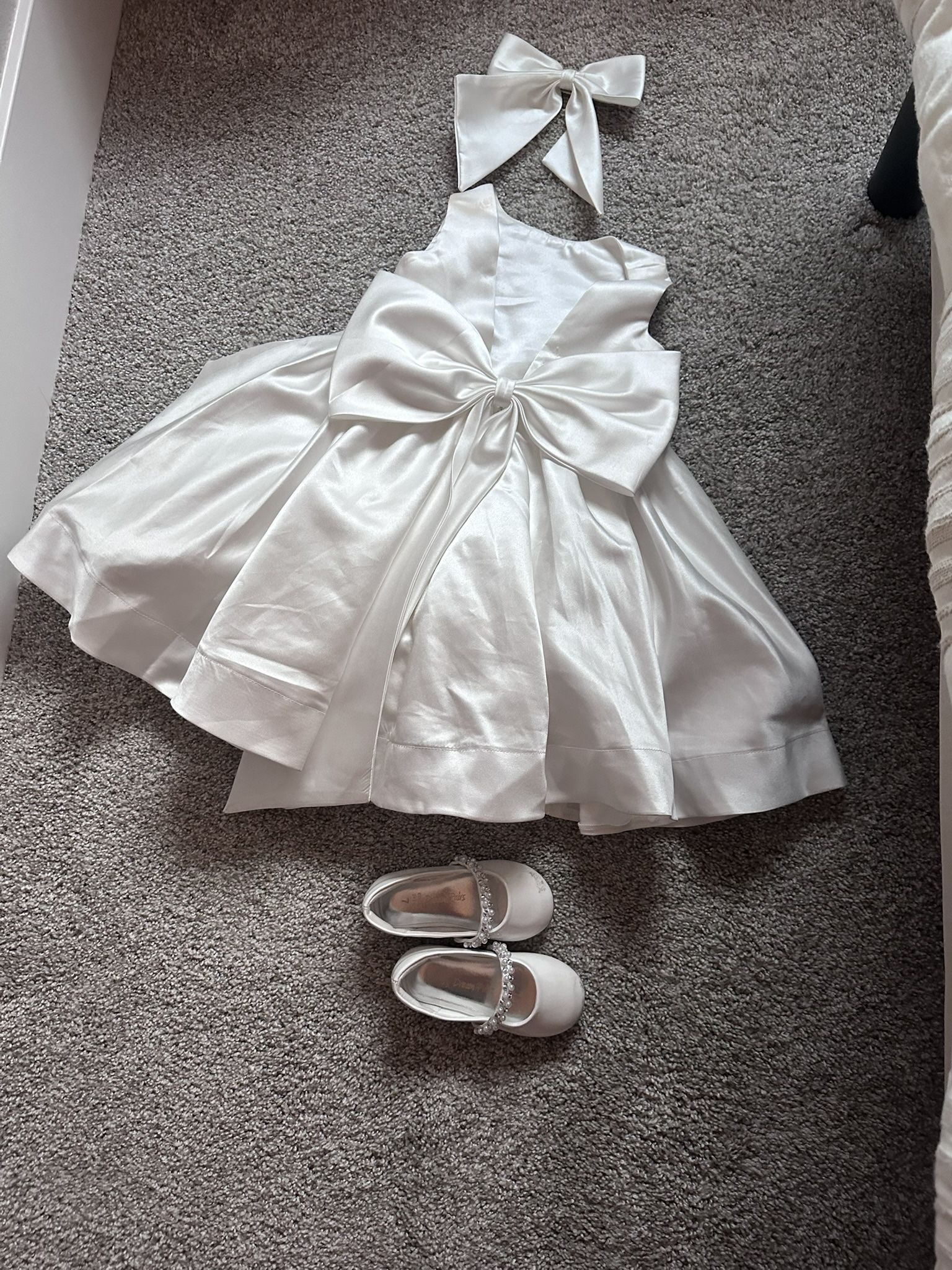 Wedding- 2 Flower Girl Outfits - Size 3T, Shoes are 7T