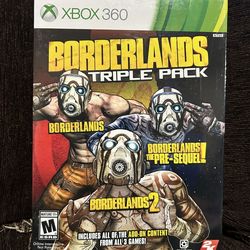 Borderlands: Triple Pack XBOX 360 NEW Sealed GearBox 2 Pre-Sequel