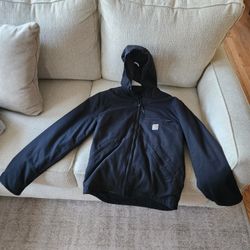 Carhartt Men's Relaxed Fit Washed Duck Sherpa-Lined Jacket