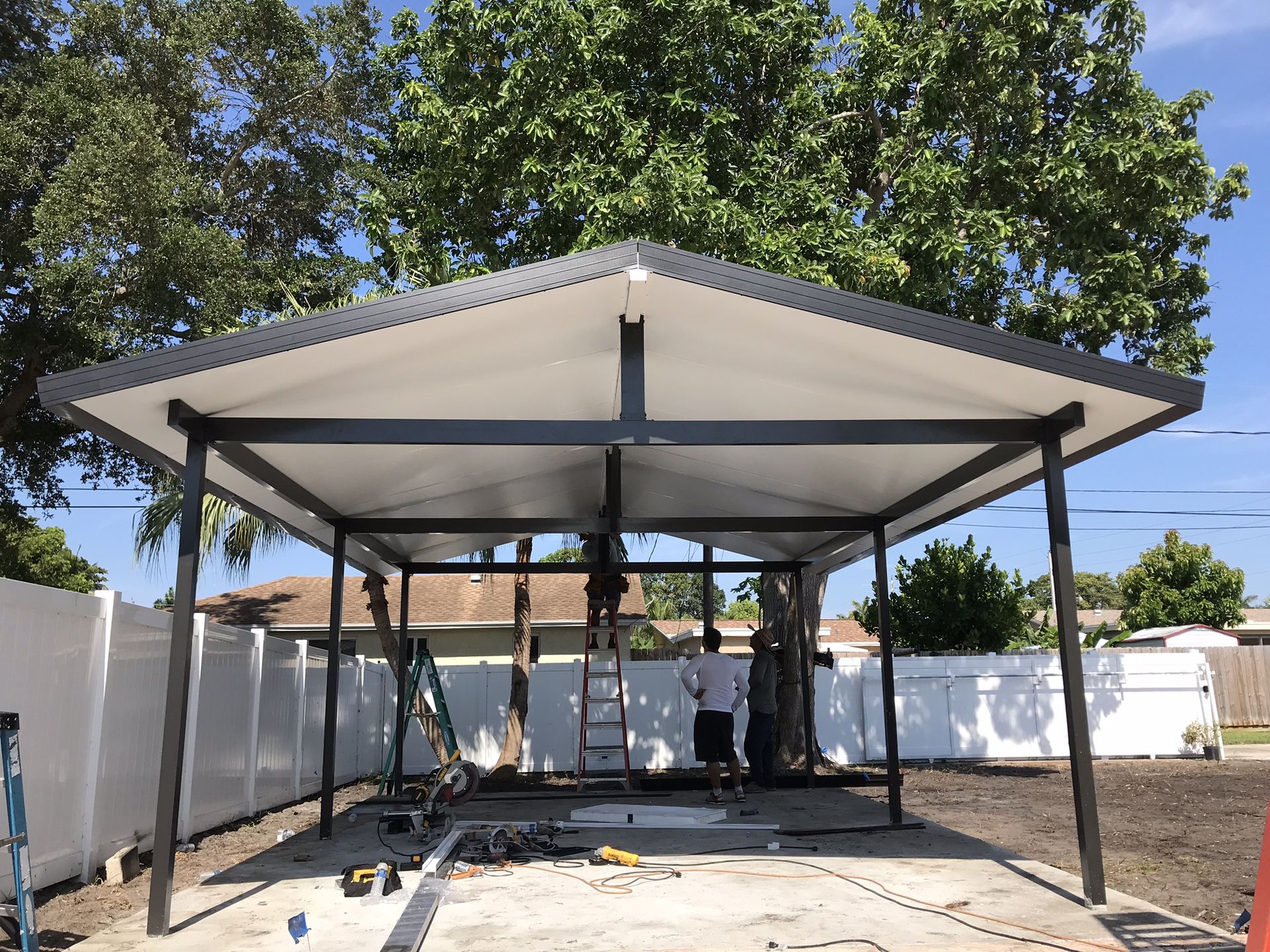 Aluminum roof